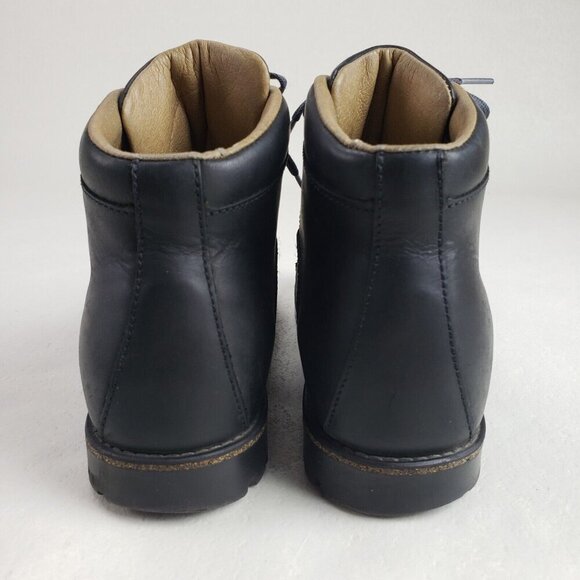 Birkenstock Jackson Leather Boot Womens 6-6.5 EU 37 N Black Ankle Hiking Lace Up - Picture 9 of 14